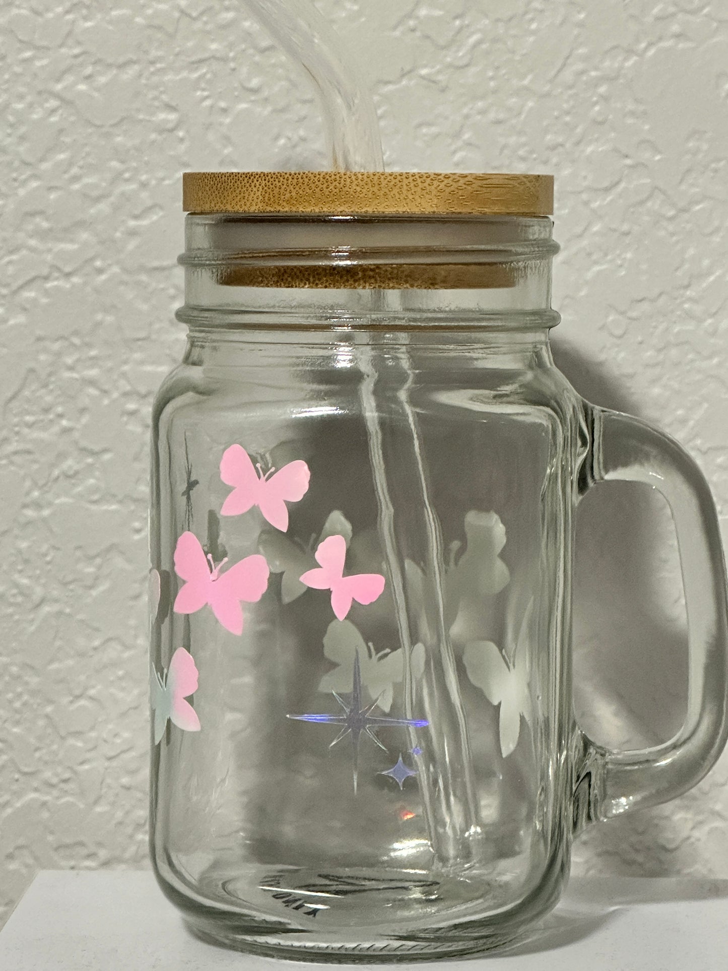 Custom Glass Mason Jar Cup