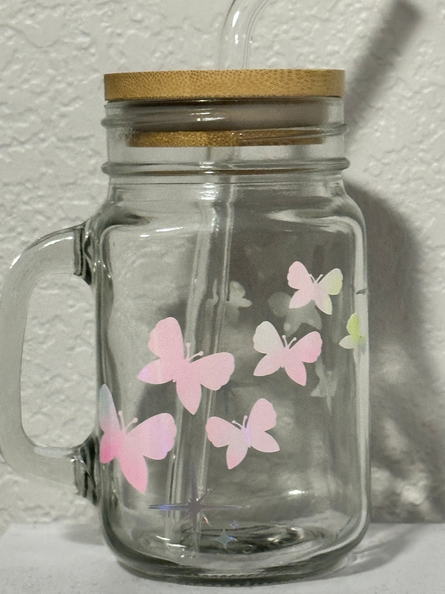 Custom Glass Mason Jar Cup