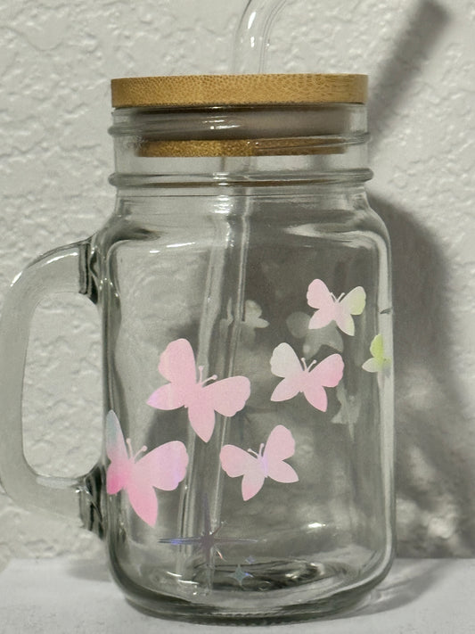 Custom Glass Mason Jar Cup